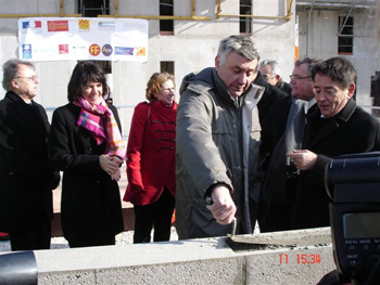 Première pierre du Foyer de jeunes travailleurs