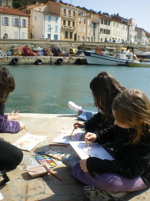 la FOL accueille une classe d'Ariège à Banyuls