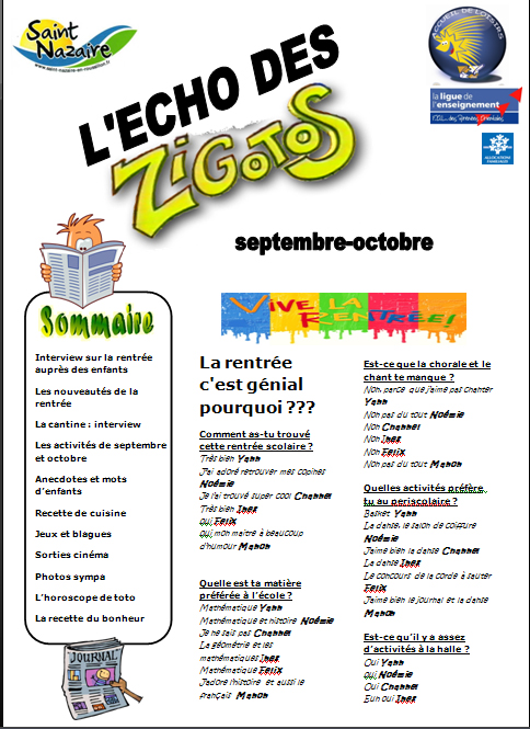 l'ALSH de Saint Nazaire communique!!