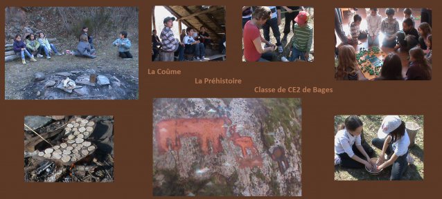Retour à la Préhistoire pour des élèves de Bages en classe de découvertes à la Coûme :