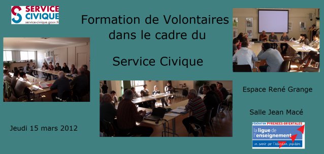 Une Formation dans le cadre d'un service Civique