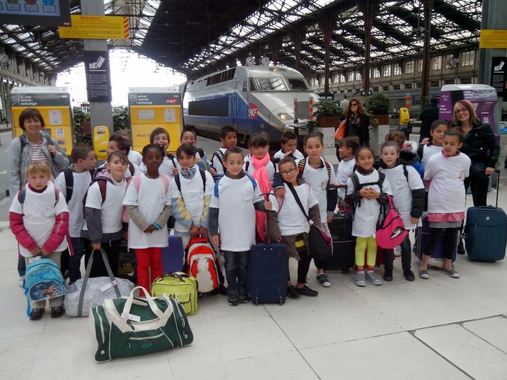 Les CE1 de Bompas à Paris 