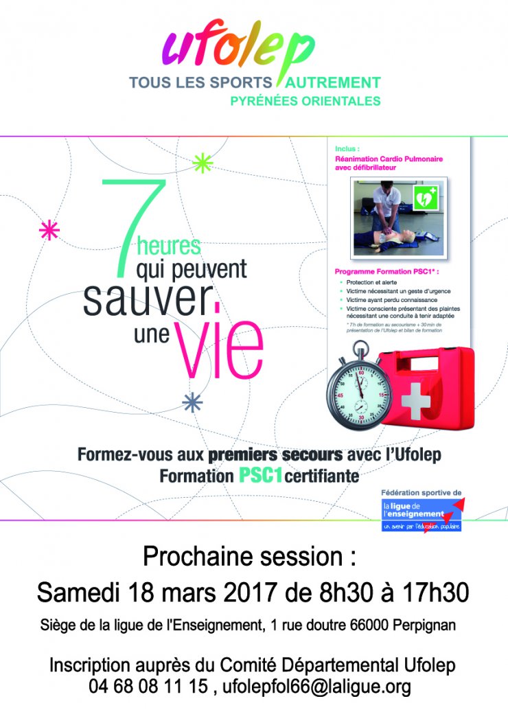 Formation PSC1 le 18 mars 2017