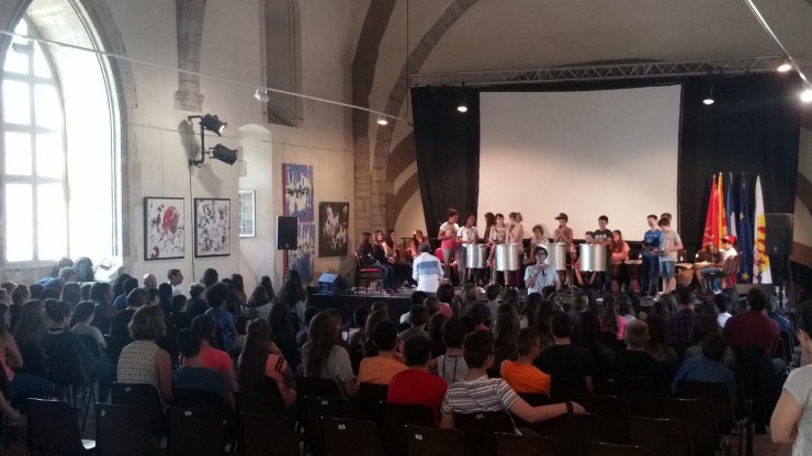Rencontres danse, musique et théâtre au collège 2019 au Palais des Rois de Majorque.