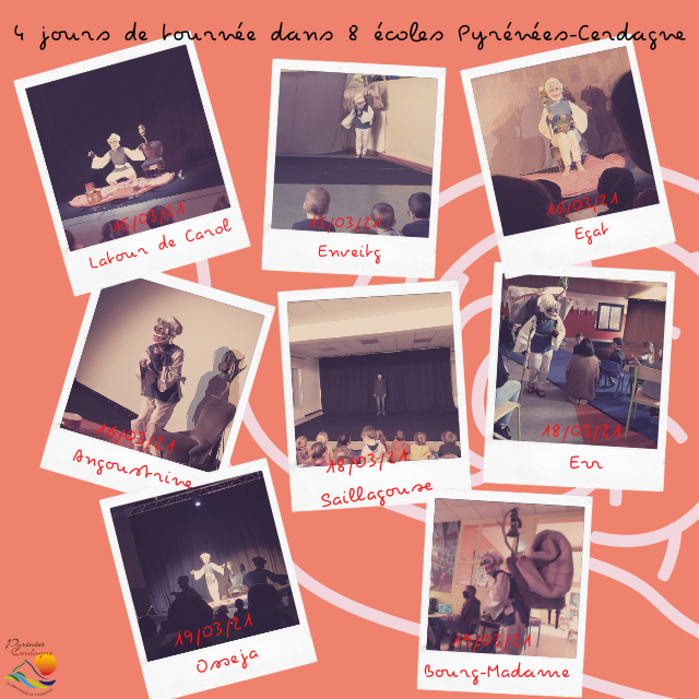 Tournée Escargot du 15 au 19 mars 2021 en Cerdagne.