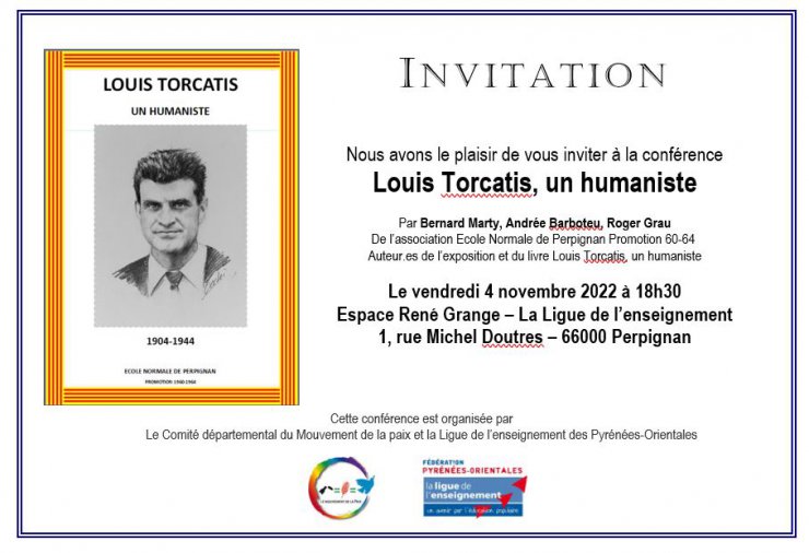 Conférence Louis Torcatis, un humaniste
