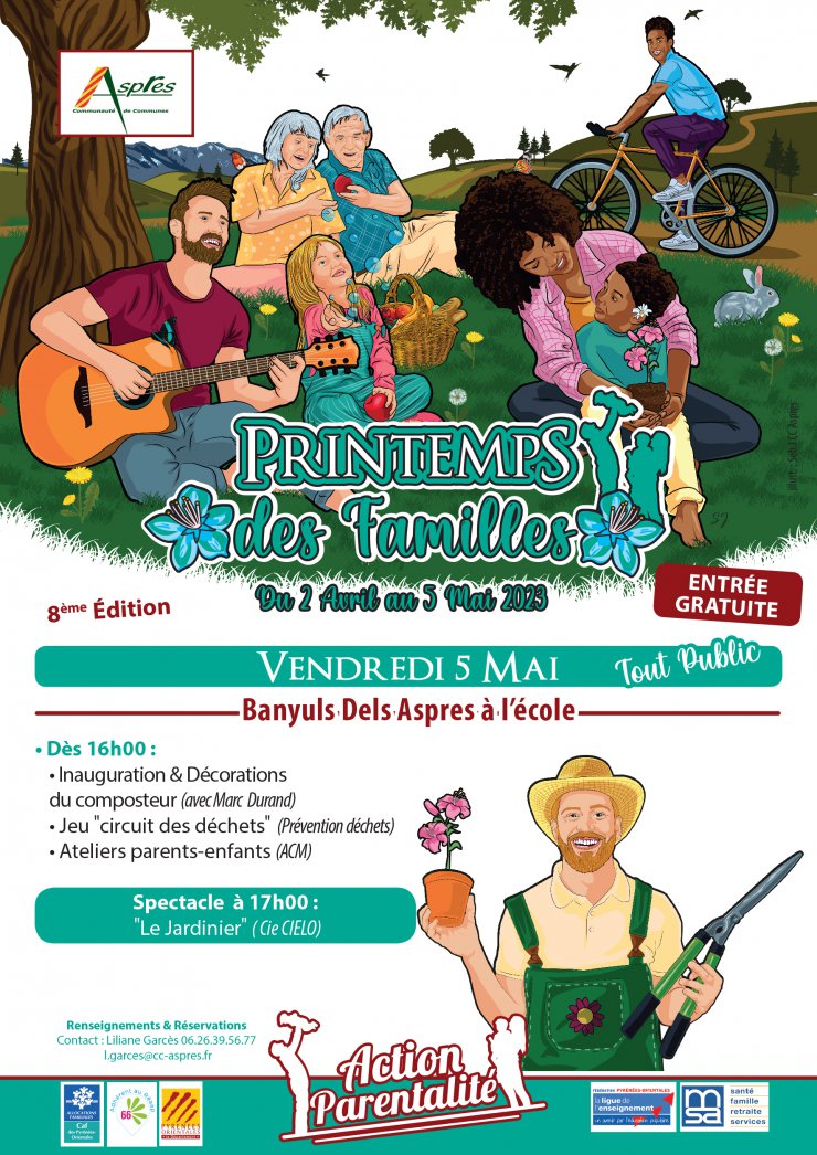 Action parentalité à  l'accueil de loisirs de Banyuls dels Aspres.