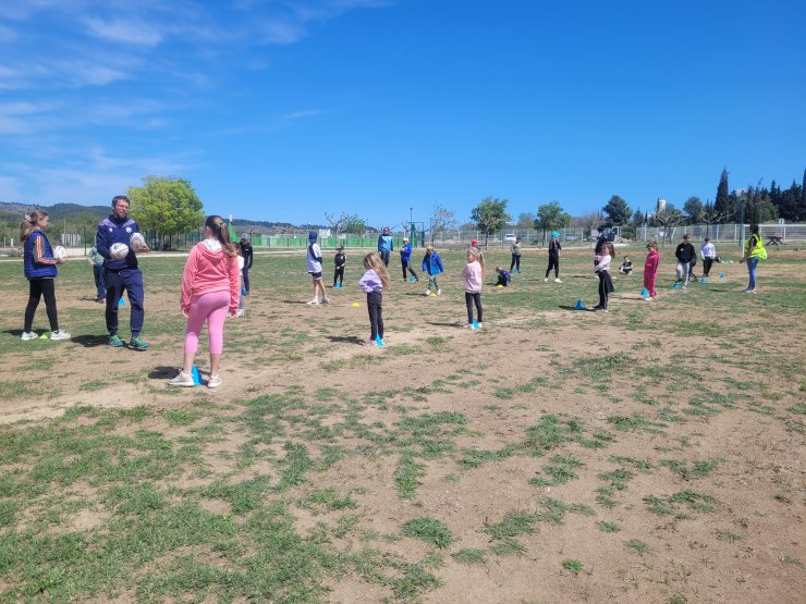 L'accueil de Loisirs Cases de Pène accueille le Comité Pays Catalan du Rugby à XIII